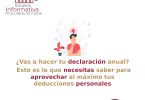 ¿Vas a hacer tu declaración anual? Esto es lo que necesitas saber para aprovechar al máximo tus deducciones personales